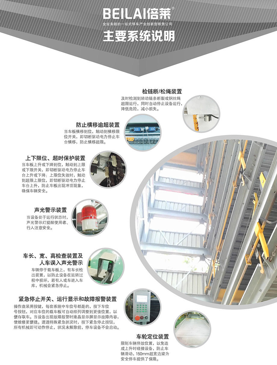 昆明PSH7七层升降横移机械立体停车库主要系统说明