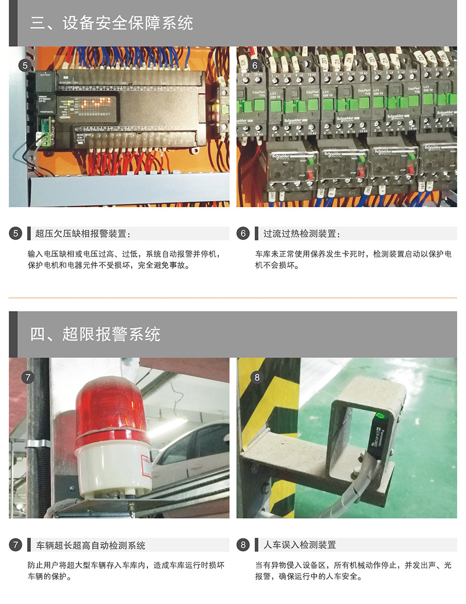 昆明PSH4-D2负二正二地坑四层升降横移机械立体停车库安全保障系统