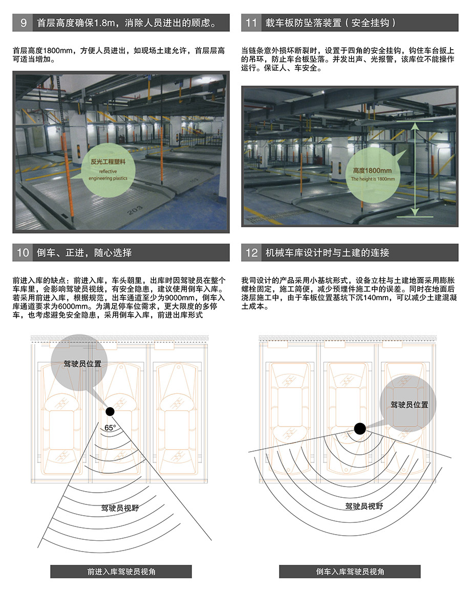 昆明PSH7七层升降横移机械立体停车库载车板防坠落装置