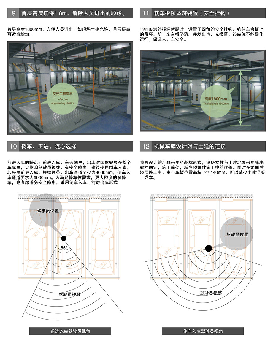 昆明PSH2重列二层升降横移机械立体停车库载车板防坠落装置